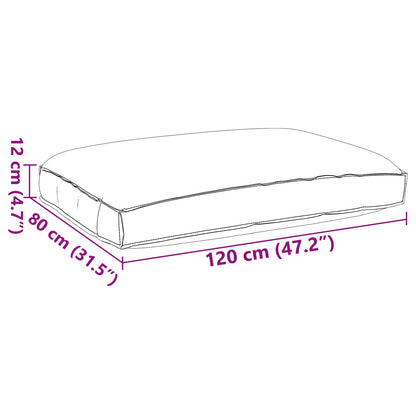 Cuscino Blu Reale 120 x 80 x 12 cm Tessuto Oxford | homemem39