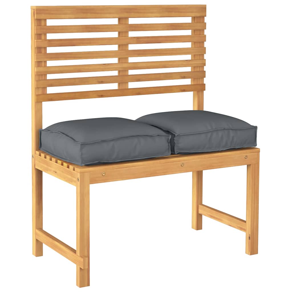 Cuscino 2 pcs Antracite 40 x 40 x 8 cm Tessuto Oxford | homemem39