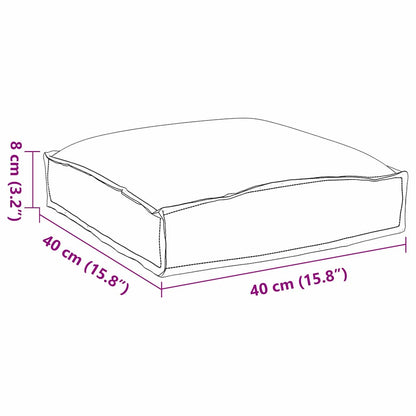 Cuscino 2 pcs Antracite 40 x 40 x 8 cm Tessuto Oxford | homemem39