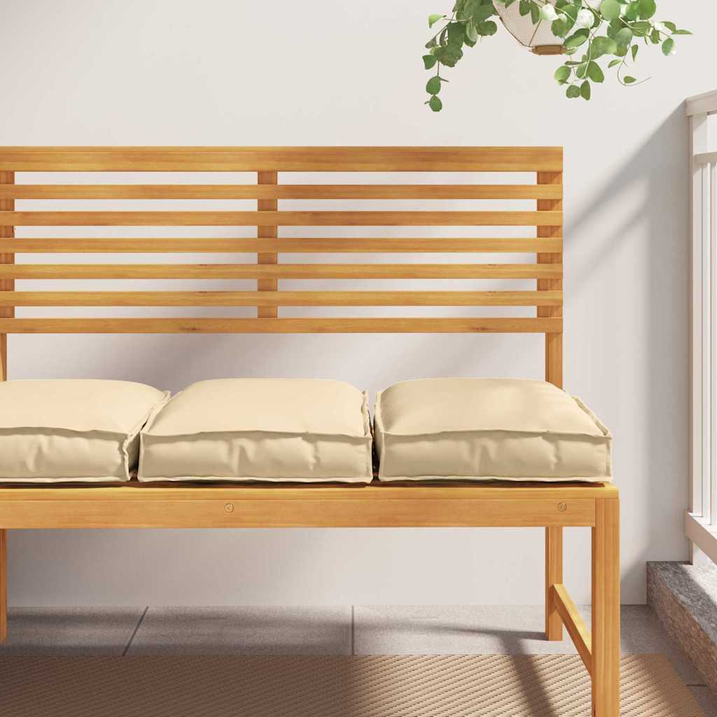 Cuscino 2 pcs Beige 40 x 40 x 8 cm Tessuto Oxford | homemem39