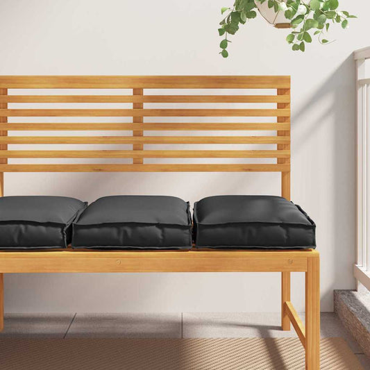 Cuscino 2 pcs Nero 40 x 40 x 8 cm Tessuto Oxford | homemem39