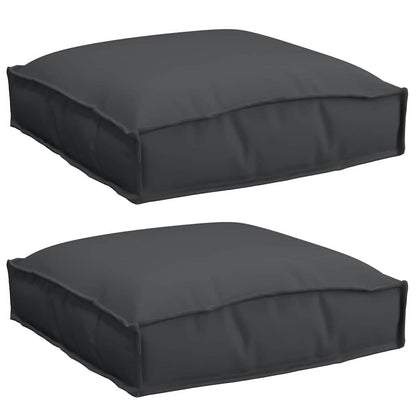 Cuscino 2 pcs Nero 40 x 40 x 8 cm Tessuto Oxford | homemem39