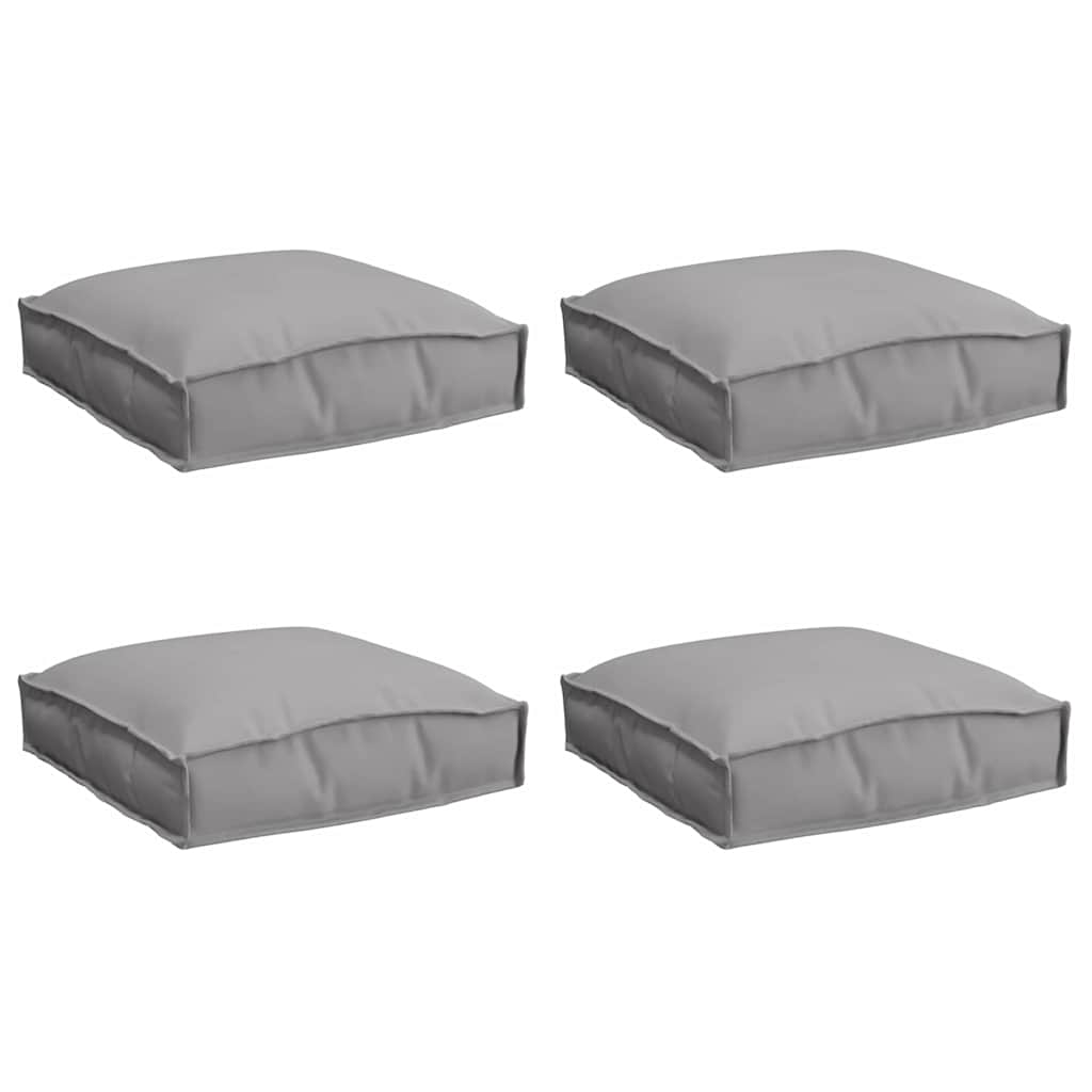 Cuscino 4 pcs Grigio 40 x 40 x 8 cm Tessuto Oxford | homemem39