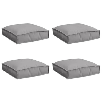 Cuscino 4 pcs Grigio 40 x 40 x 8 cm Tessuto Oxford | homemem39