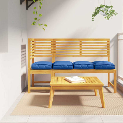 Cuscino 4 pcs Blu Reale 40 x 40 x 8 cm Tessuto Oxford