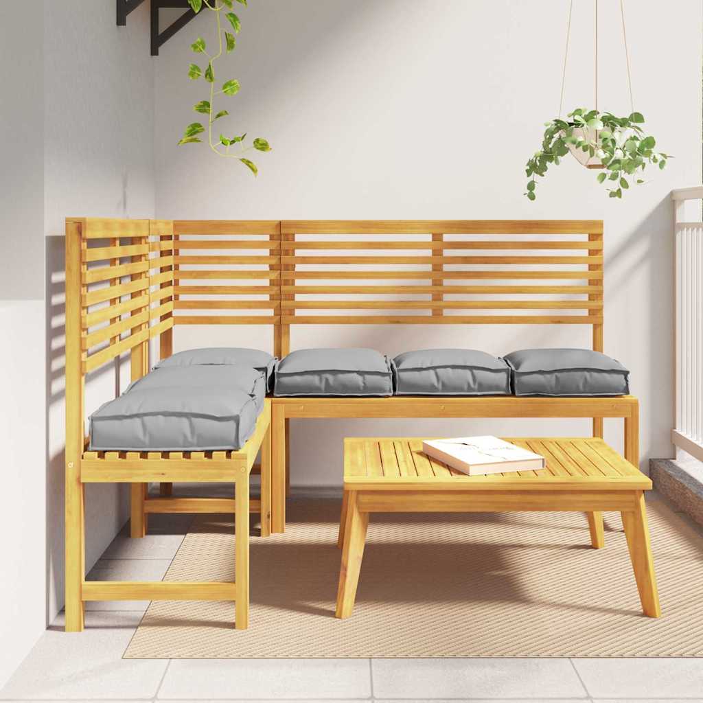 Cuscino 6 pcs Grigio 40 x 40 x 8 cm Tessuto Oxford | homemem39