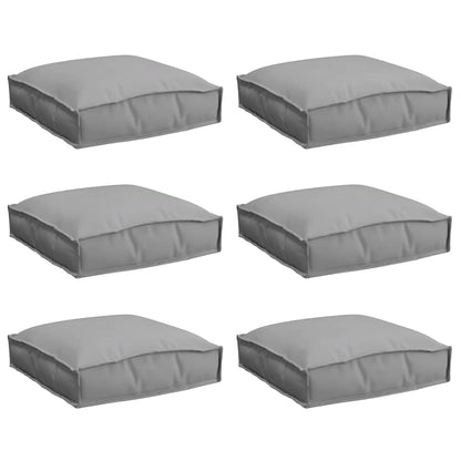 Cuscino 6 pcs Grigio 40 x 40 x 8 cm Tessuto Oxford | homemem39
