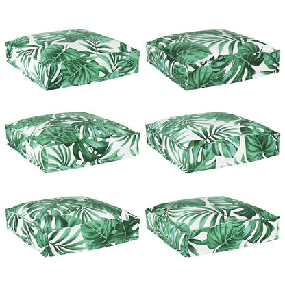 Cuscino 6 pcs Motivo Foglia 40 x 40 x 8 cm Tessuto Oxford | homemem39