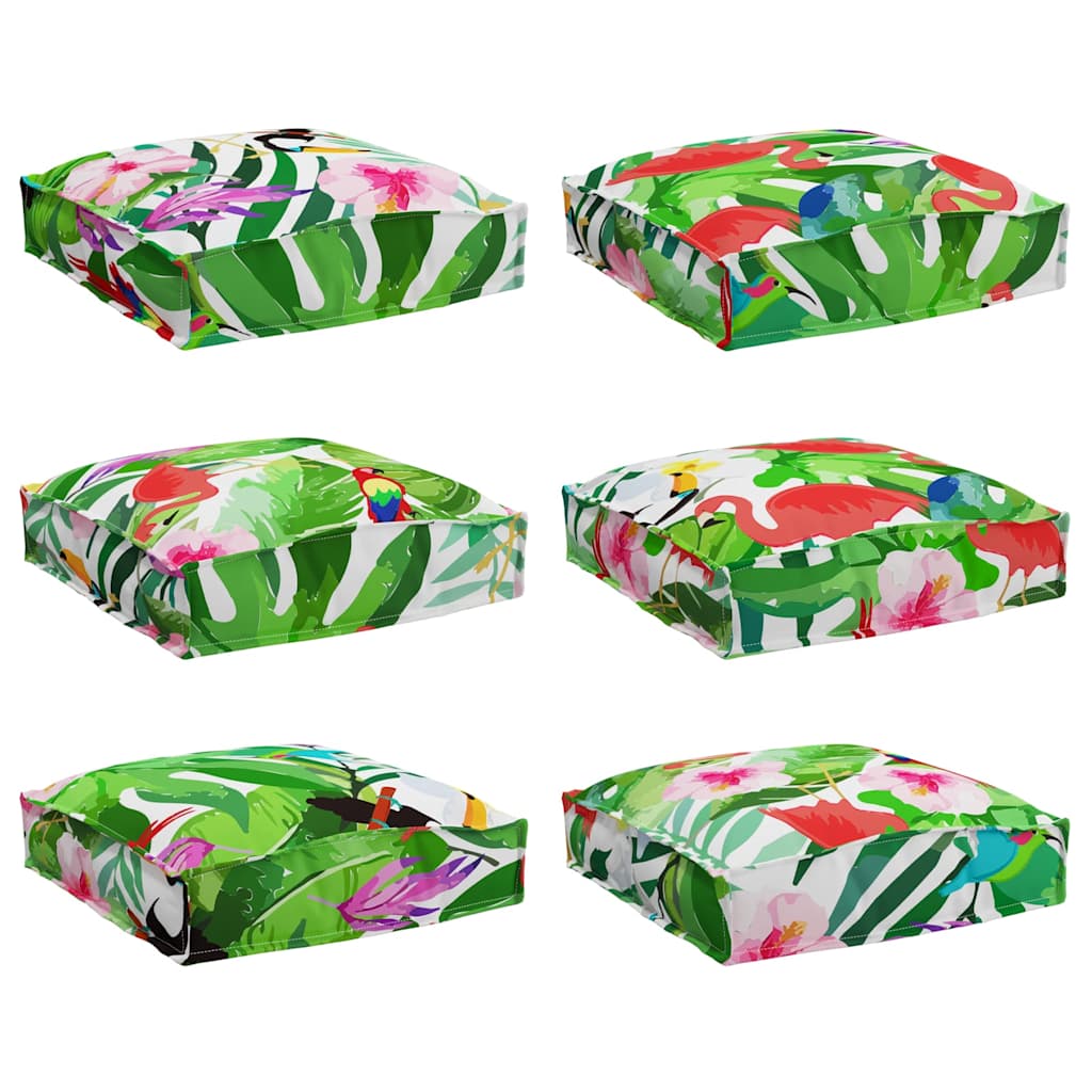 Cuscino 6 pcs Multicolore 40 x 40 x 8 cm Tessuto Oxford | homemem39