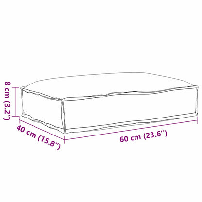 Cuscino Beige 60 x 40 x 8 cm Tessuto Oxford | homemem39
