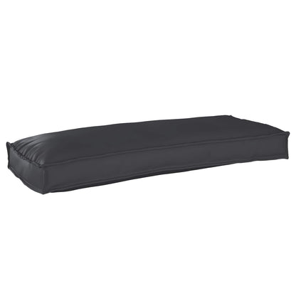 Cuscino Nero 100 x 40 x 8 cm Tessuto Oxford | homemem39