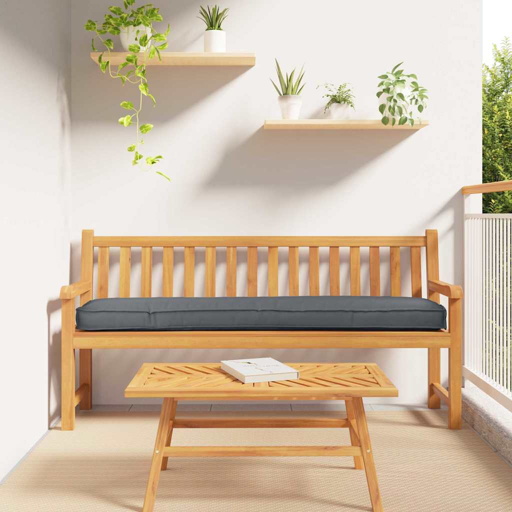 Cuscino per pallet Antracite 180 x 40 x 8 cm Tessuto Oxford | homemem39