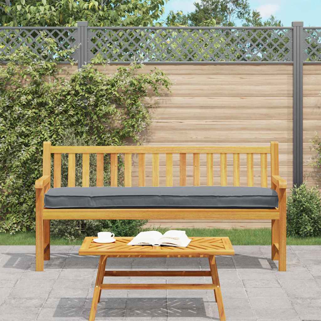 Cuscino per pallet Antracite 180 x 40 x 8 cm Tessuto Oxford | homemem39