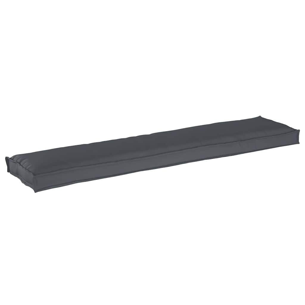 Cuscino per pallet Antracite 180 x 40 x 8 cm Tessuto Oxford | homemem39