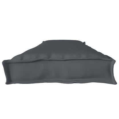 Cuscino per pallet Antracite 180 x 40 x 8 cm Tessuto Oxford | homemem39