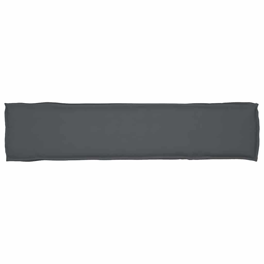 Cuscino per pallet Antracite 180 x 40 x 8 cm Tessuto Oxford | homemem39