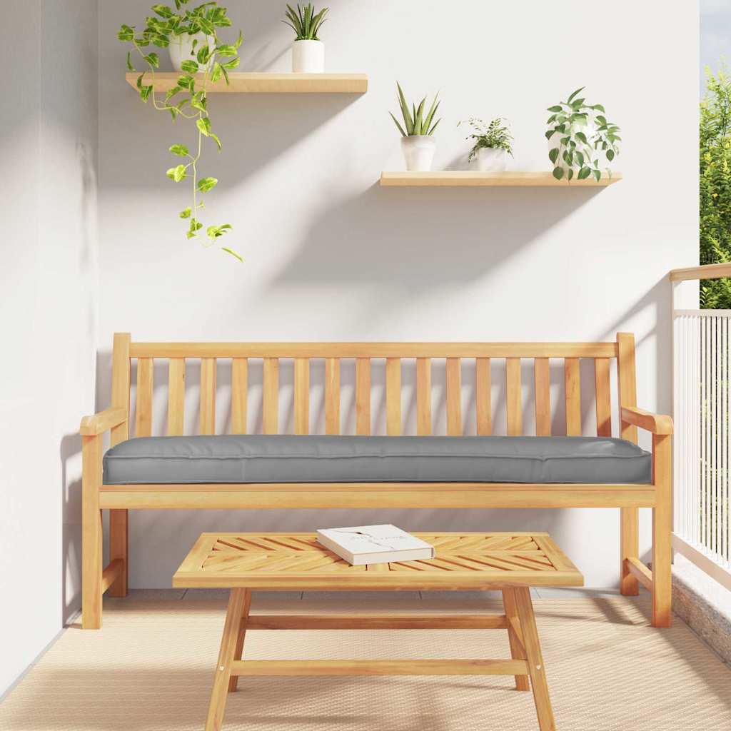 Cuscino per pallet Tessuto Oxford Grigio 180 x 40 x 8 cm | homemem39