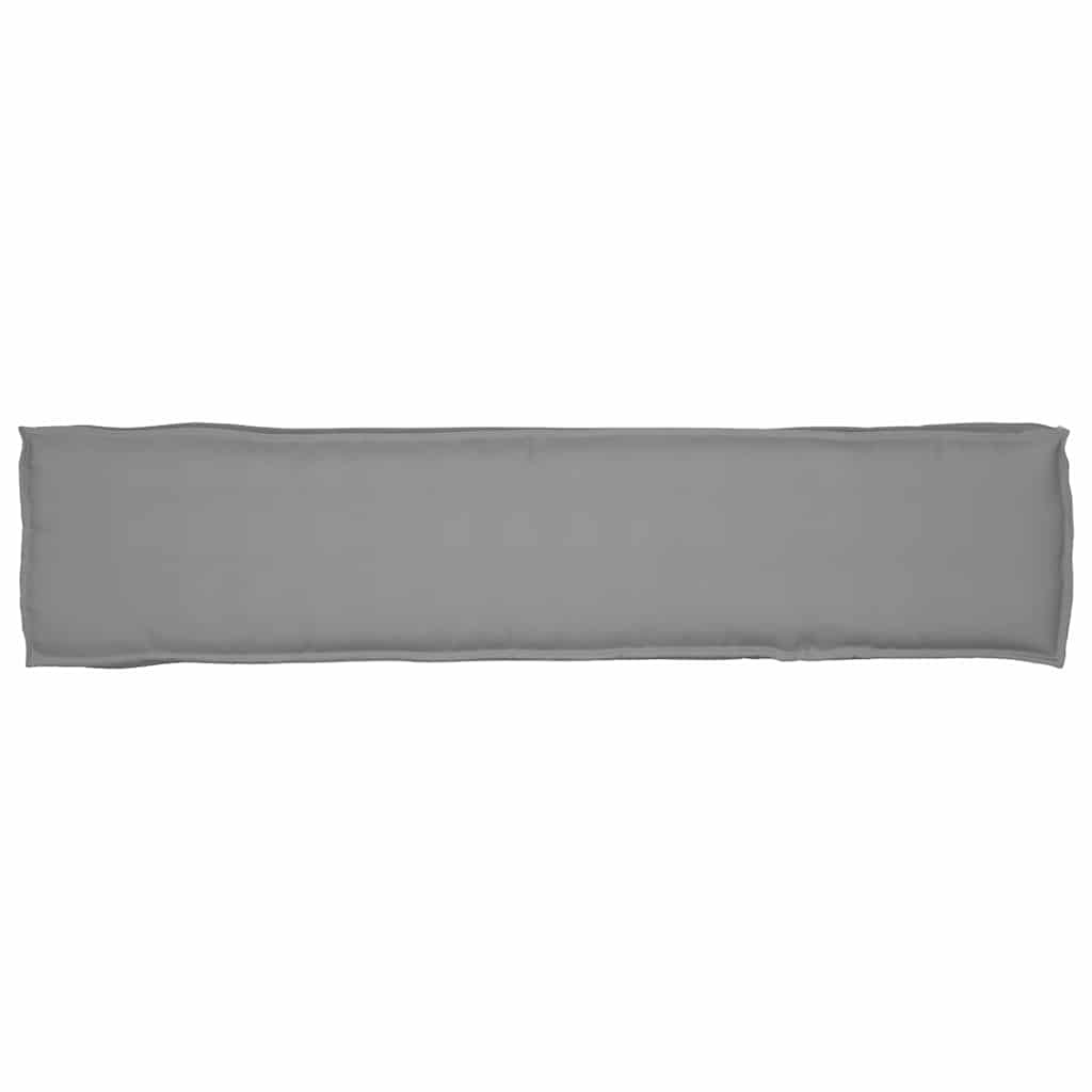 Cuscino per pallet Tessuto Oxford Grigio 180 x 40 x 8 cm | homemem39