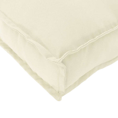 Cuscino per pallet Crema 180 x 40 x 8 cm Tessuto Oxford
