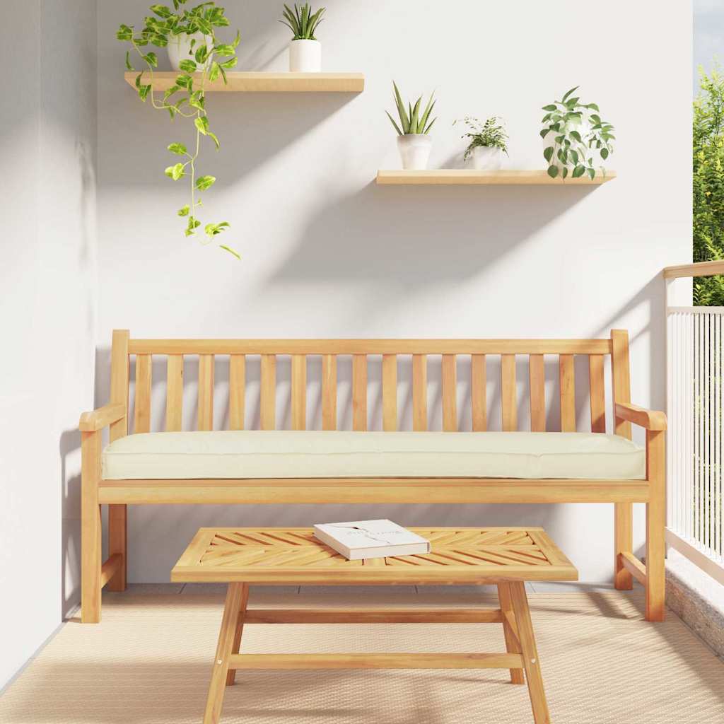 Cuscino per pallet Crema 180 x 40 x 8 cm Tessuto Oxford