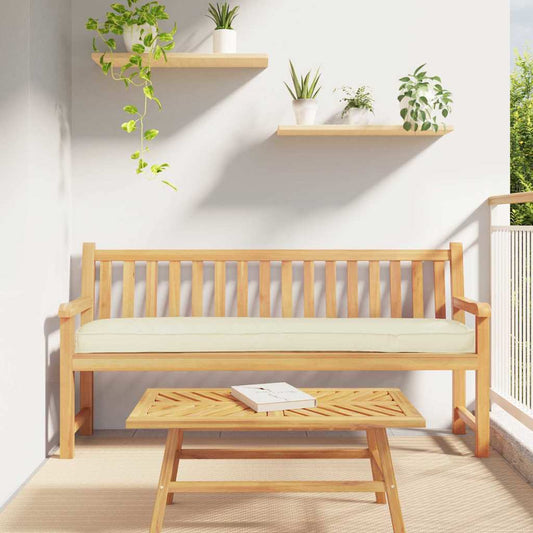 Cuscino per pallet Crema 180 x 40 x 8 cm Tessuto Oxford