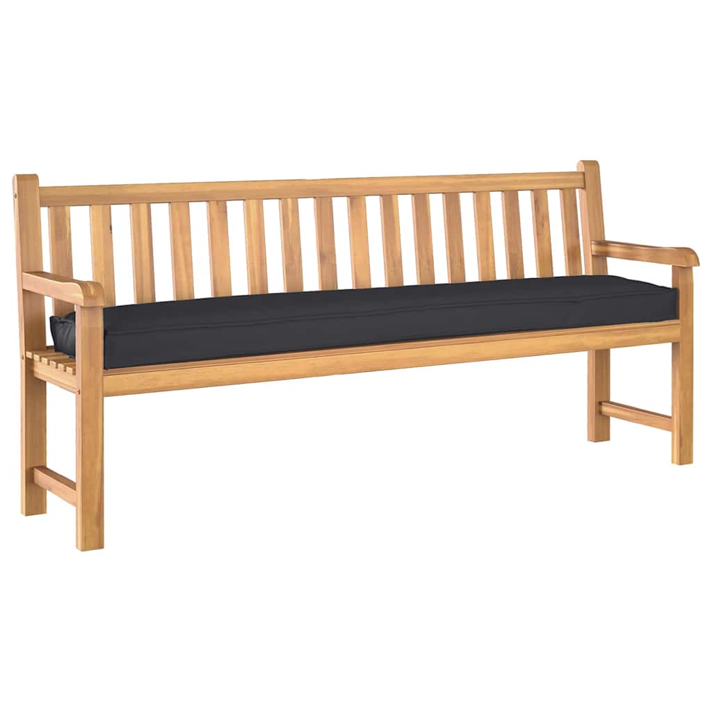 Cuscino per pallet Nero 180 x 40 x 8 cm Tessuto Oxford | homemem39
