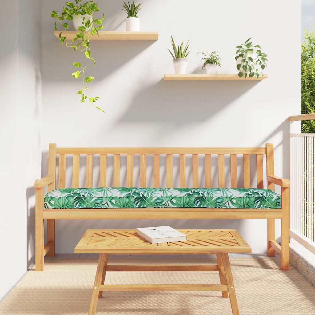 Cuscino per pallet Floreale Motivo Foglia Verde 180 x 40 x 8 cm | homemem39