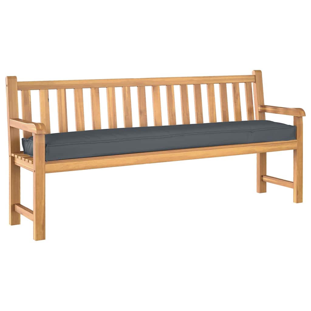 Cuscino per pallet Antracite 200 x 40 x 8 cm Tessuto Oxford | homemem39