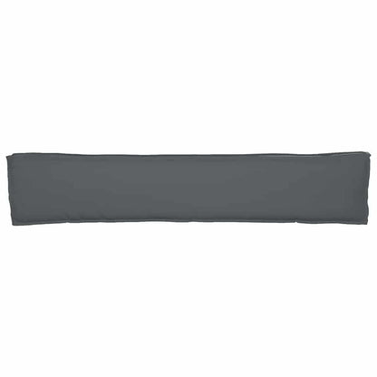 Cuscino per pallet Antracite 200 x 40 x 8 cm Tessuto Oxford | homemem39