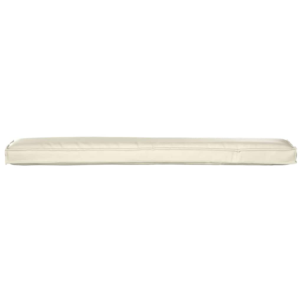 Cuscino per pallet Crema 200 x 40 x 8 cm Tessuto Oxford | homemem39