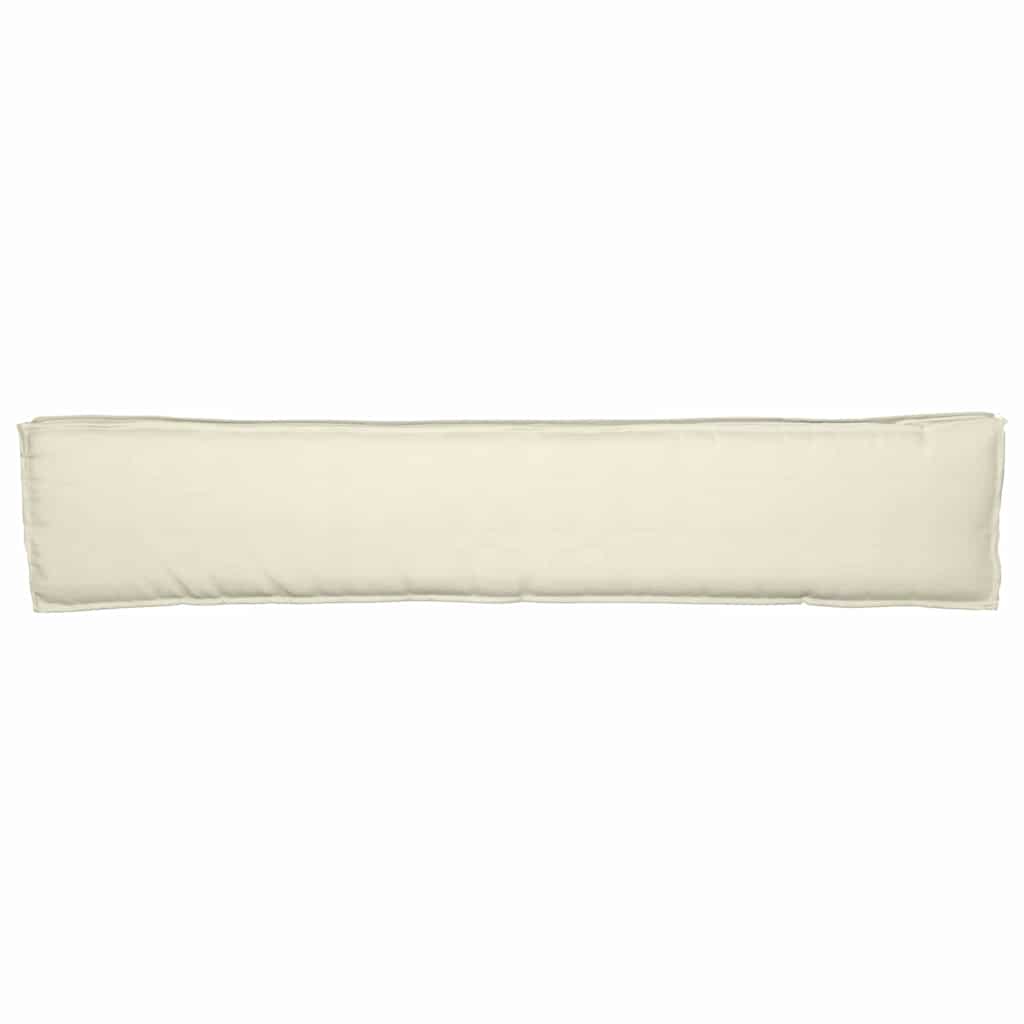 Cuscino per pallet Crema 200 x 40 x 8 cm Tessuto Oxford | homemem39