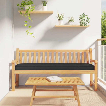 Cuscino per pallet Nero 200 x 40 x 8 cm Tessuto Oxford | homemem39