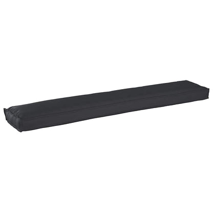 Cuscino per pallet Nero 200 x 40 x 8 cm Tessuto Oxford | homemem39
