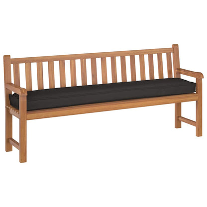 Cuscino per pallet Nero 200 x 40 x 8 cm Tessuto Oxford | homemem39