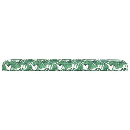 Cuscino per pallet Motivo Foglia 200 x 40 x 8 cm Tessuto Oxford | homemem39