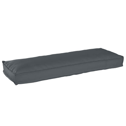 Set di Cuscini per Pallet 2 pcs Antracite 120 x 40 x 8 cm | homemem39