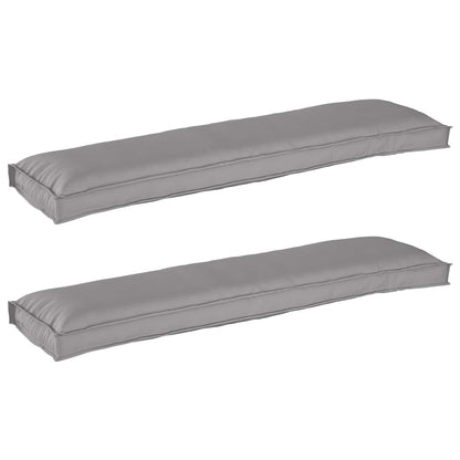 Set di Cuscini per Pallet 2 pcs Grigio 150 x 40 x 8 cm | homemem39