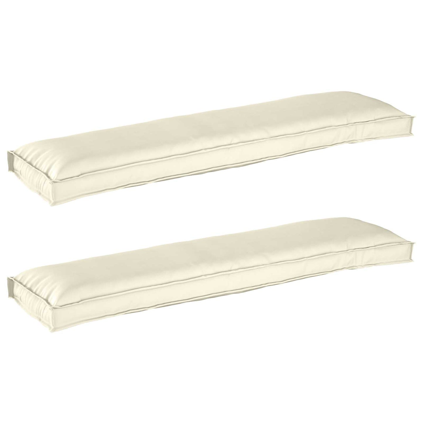 Set di Cuscini per Pallet 2 pcs Crema 150 x 40 x 8 cm | homemem39