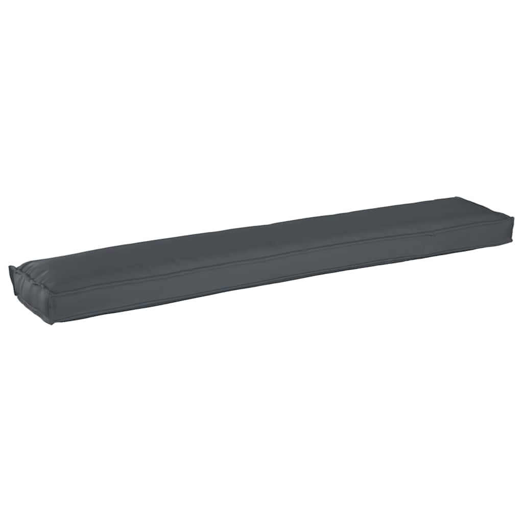 Set di Cuscini per Pallet 2 pcs Antracite 200 x 40 x 8 cm | homemem39