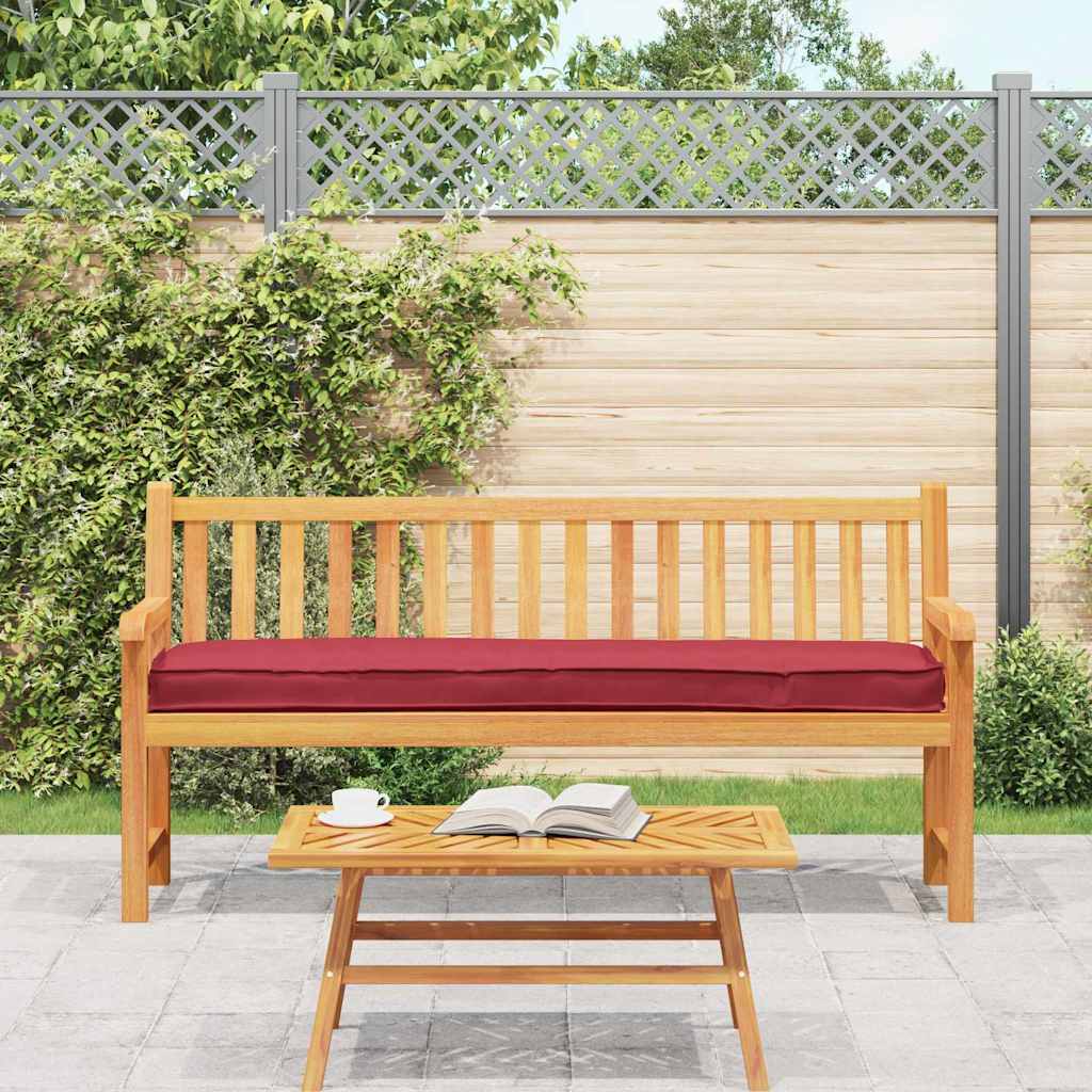 Set di Cuscini per Pallet 2 pcs Rosso Vino 200 x 40 x 8 cm | homemem39