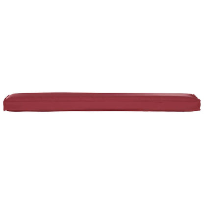 Set di Cuscini per Pallet 2 pcs Rosso Vino 200 x 40 x 8 cm | homemem39