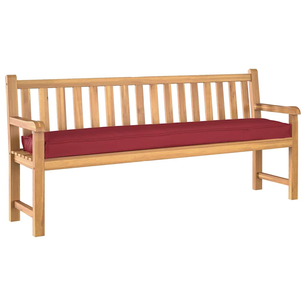 Set di Cuscini per Pallet 2 pcs Rosso Vino 200 x 40 x 8 cm | homemem39
