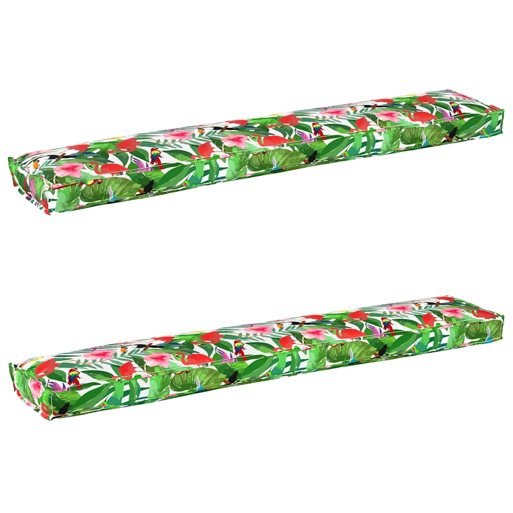 Set di Cuscini per Pallet Floreale 2 pcs Giungla Tropicale | homemem39