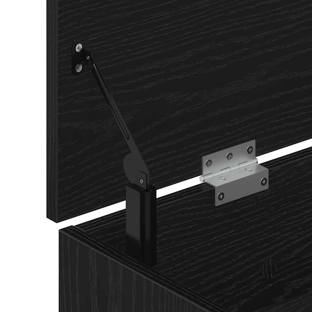 Scarpiera Rovere Nero 102x30,5x45 cm in Legno Multistrato - homemem39