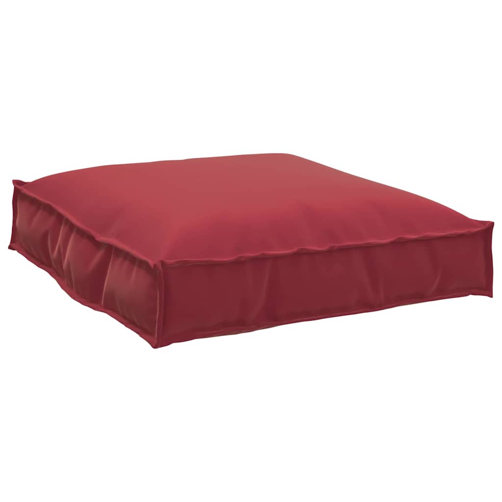 Set di Cuscini per Pallet 2 pcs Rosso Vino Tessuto Oxford | homemem39