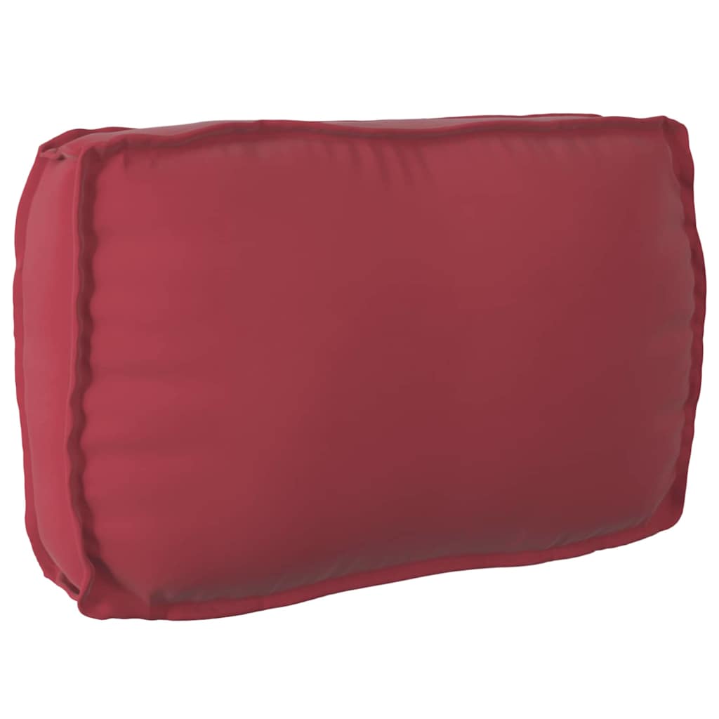 Set di Cuscini per Pallet 2 pcs Rosso Vino Tessuto Oxford | homemem39