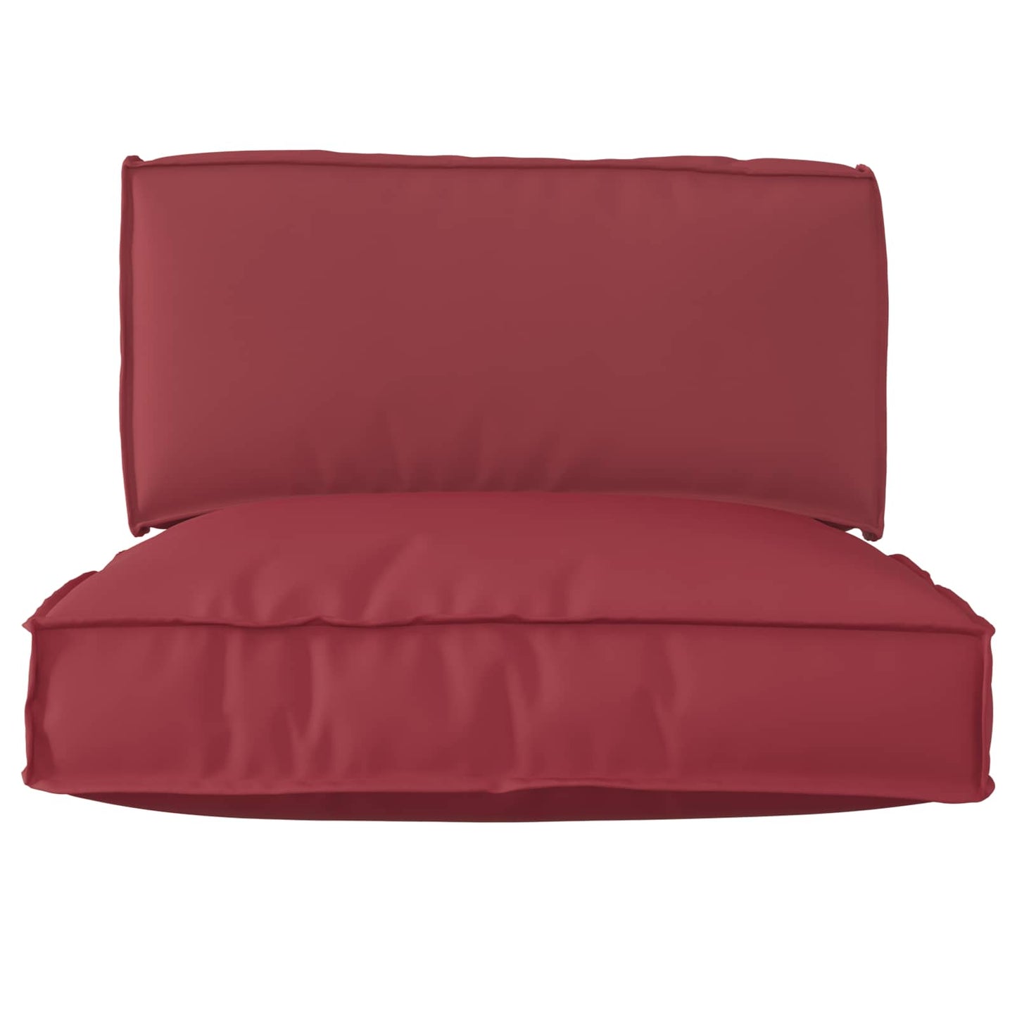 Set di Cuscini per Pallet 2 pcs Rosso Vino Tessuto Oxford | homemem39