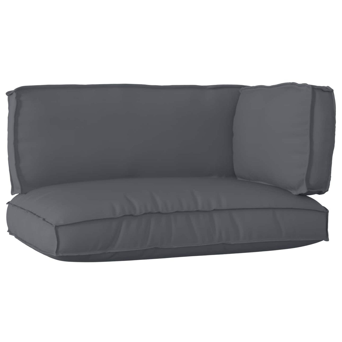 Set di Cuscini per Pallet 3 pcs Antracite Tessuto Oxford | homemem39