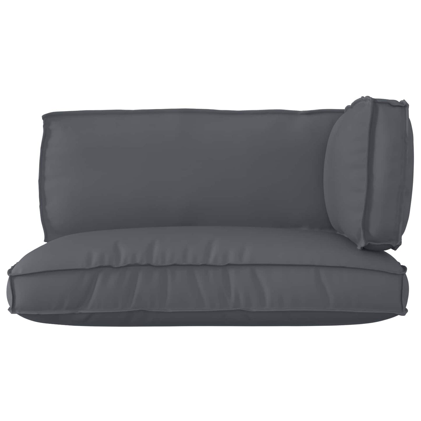 Set di Cuscini per Pallet 3 pcs Antracite Tessuto Oxford | homemem39
