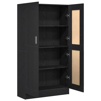 Armadio per Libri Rovere Nero 82,5 x 30,5 x 150 cm | homemem39